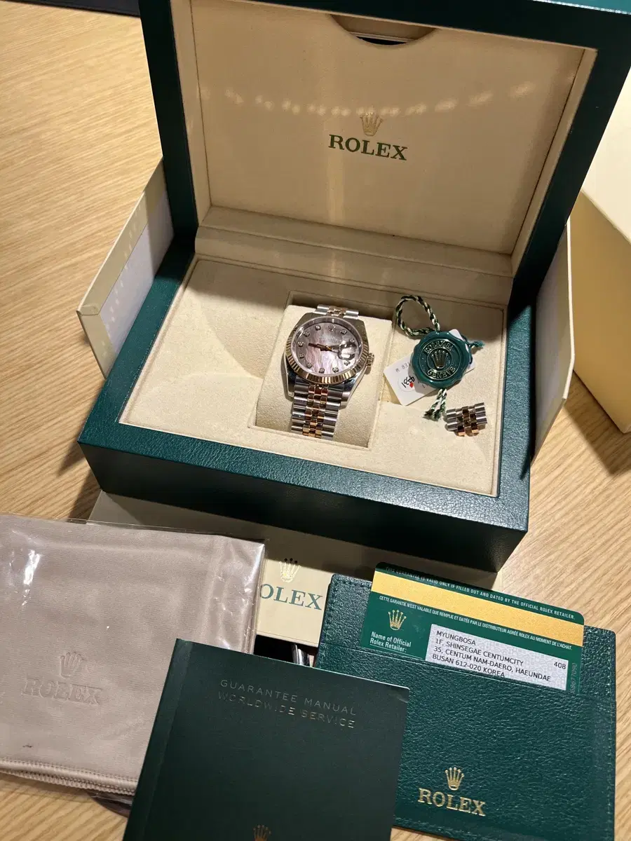 Rolex DEEZERST 36mm black dial rose gold 10p