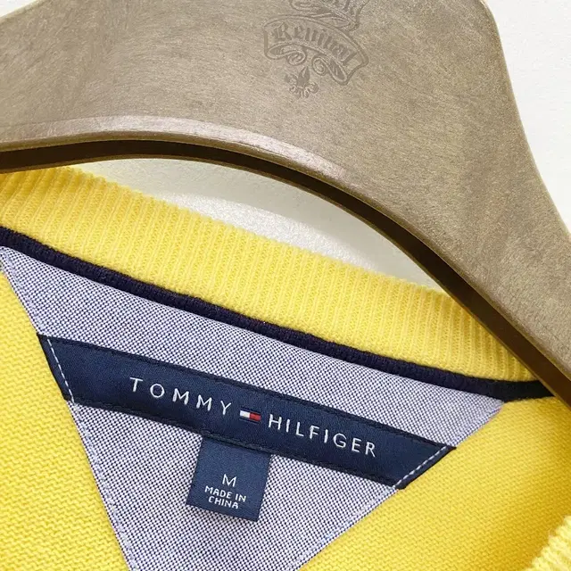 TOMMY HILFIGER 토미힐피거 코튼 브이넥 스웨터 M