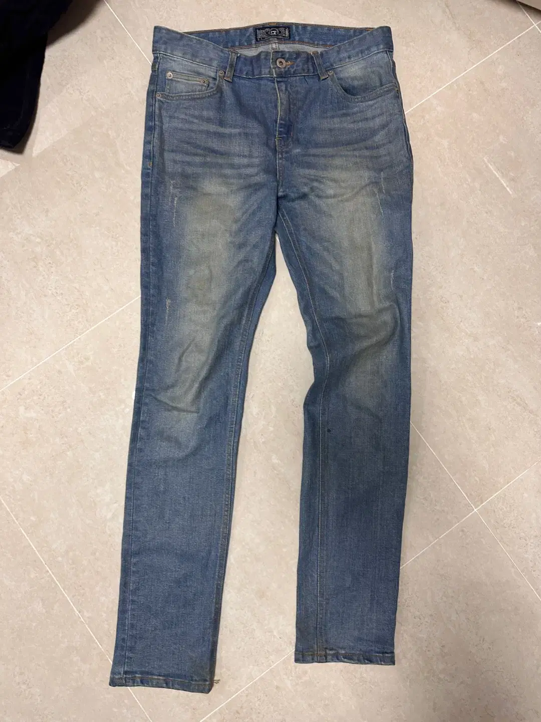 Modified Straight Wash Denim Pants Size 32