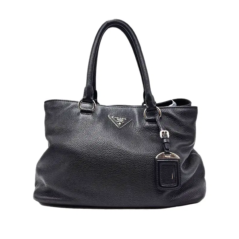 Prada Black Vitello Tote 1BA579