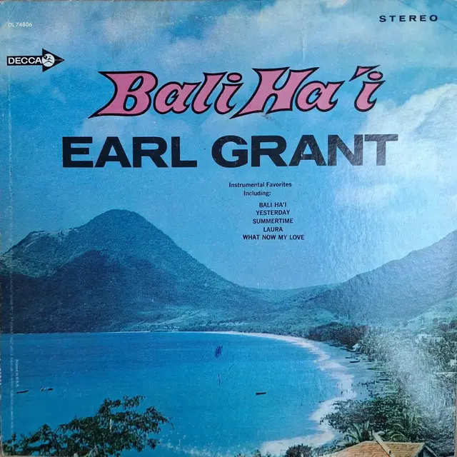 미국원반/Earl Grant - Bali Ha'i LP