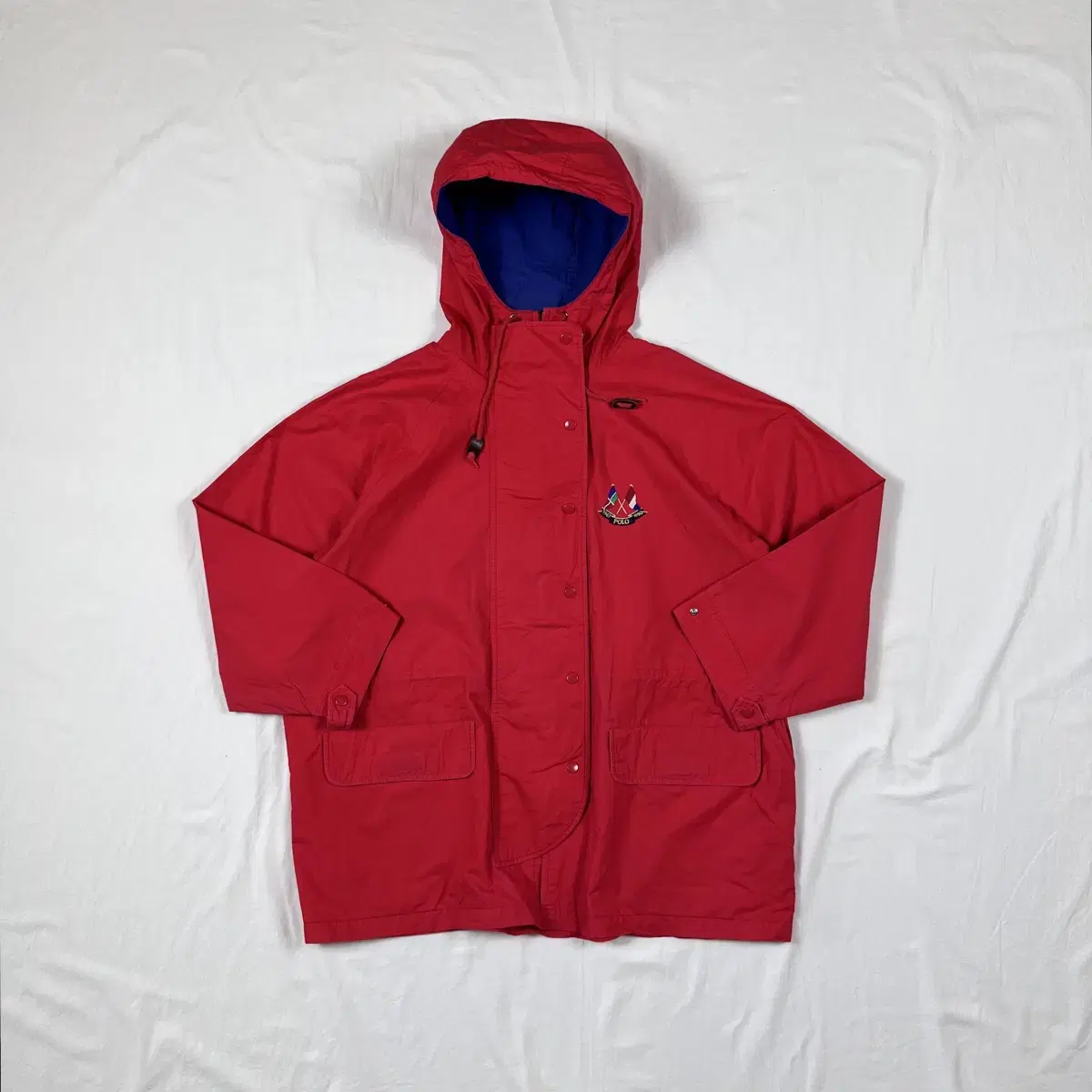 90s Polo Ralph Lauren Cross Flag Logo Hooded Jacket