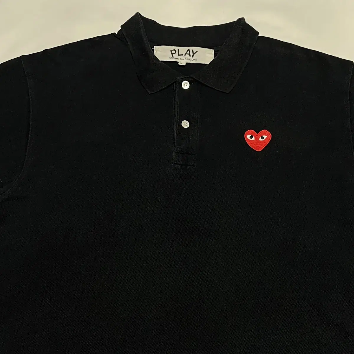 XL Comme des Garçons Song Heart Logo Short Sleeve Karati