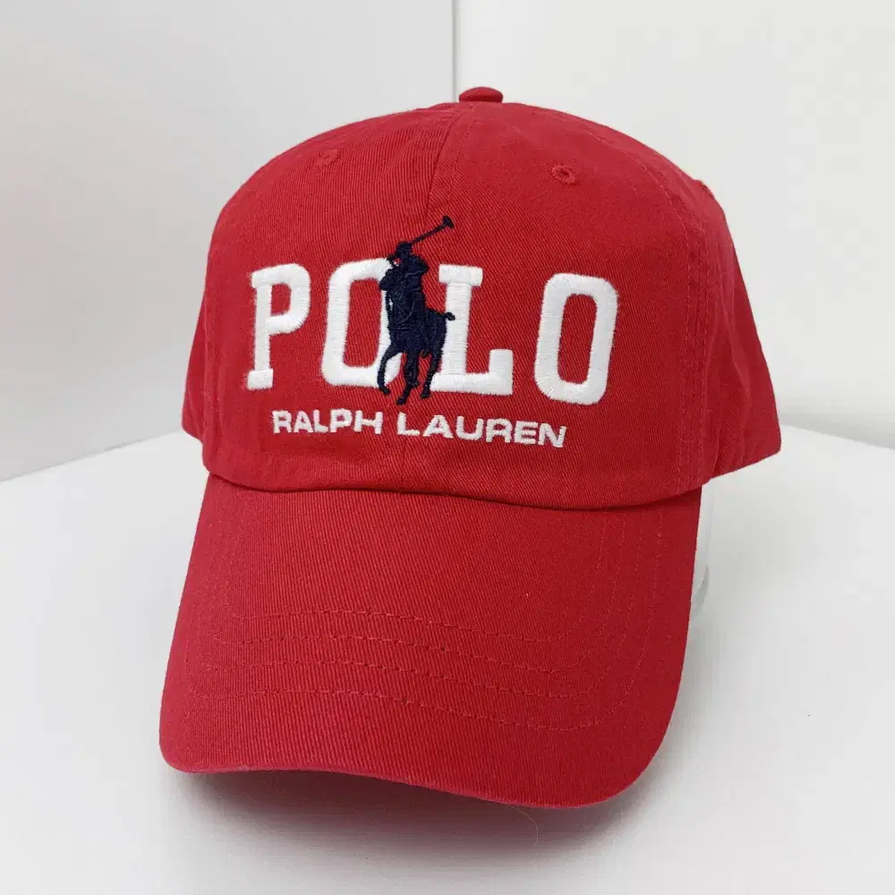 Polo Ralph Lauren Cotton Chino Ballcap Hat Typhlogogo Big Pony Red