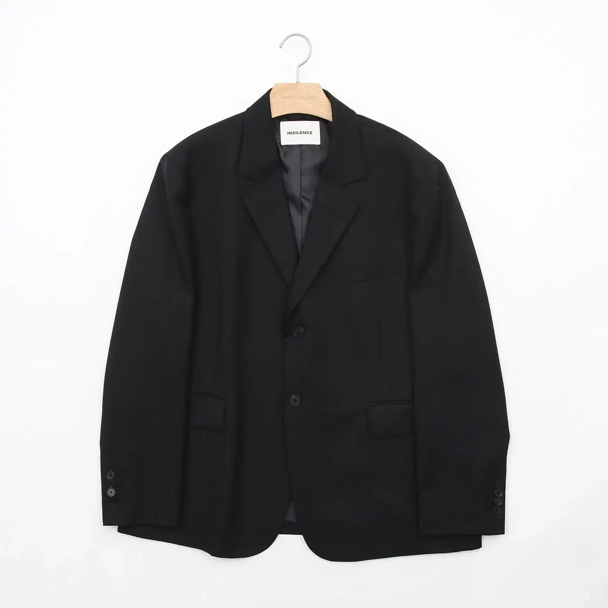 L Insilence Wool Poly Blazer Jacket R905KY