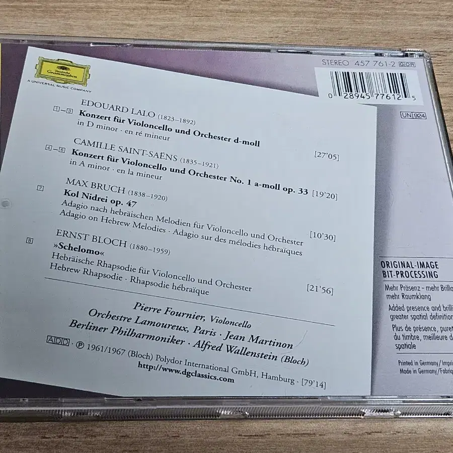 Lalo, Saint Saens, Bruch, Bloch - Pierre