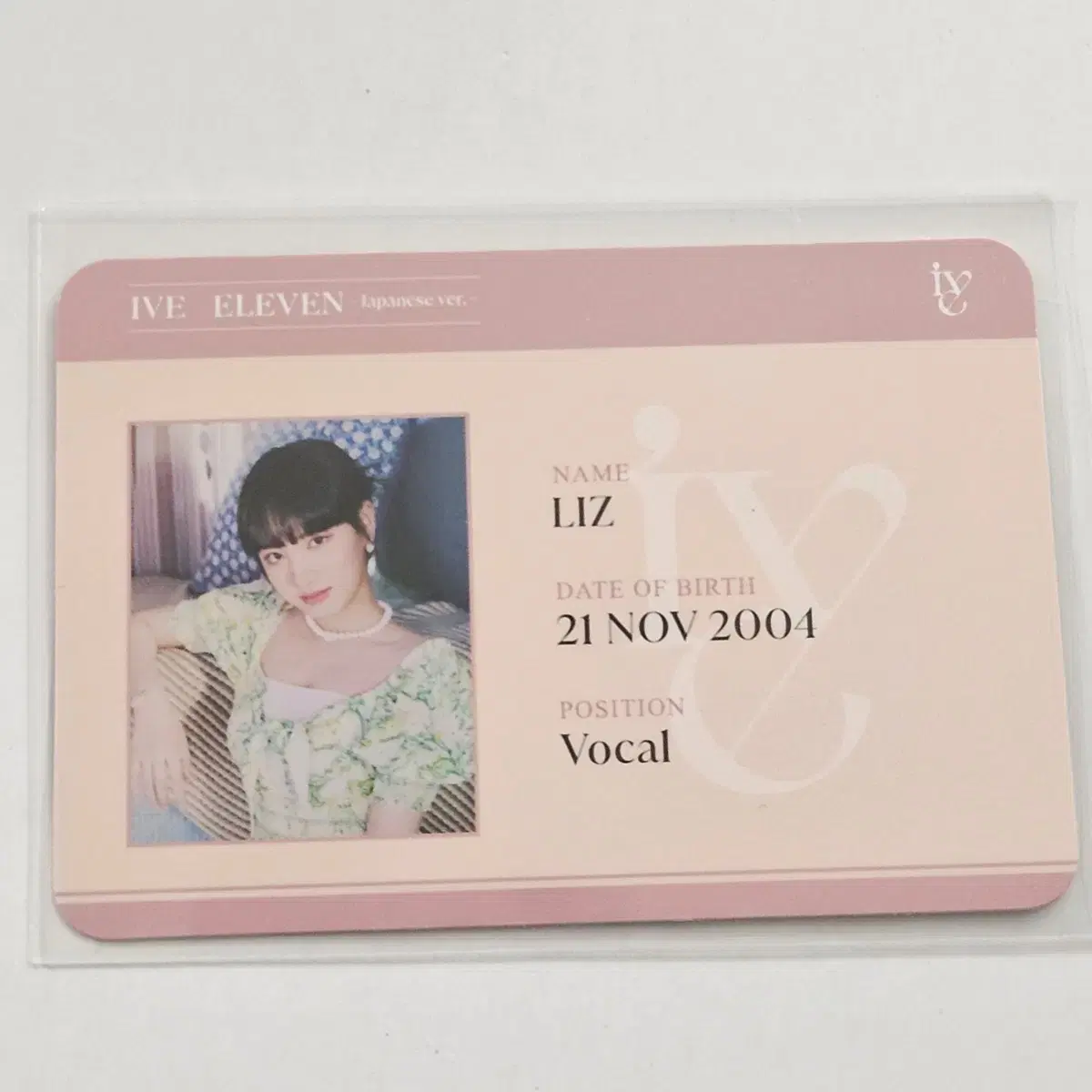 ive liz eleven tower record japan pre-order benefit photocard unreleased photocard buncheol