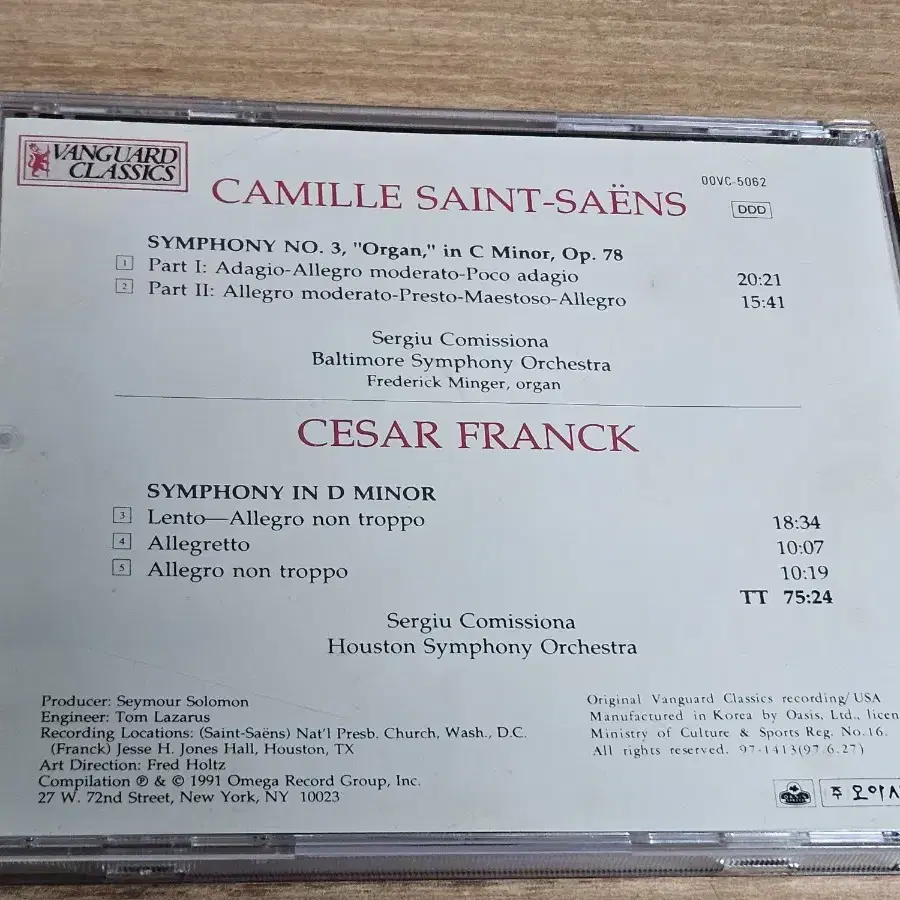 Saint - Saens: Symphony No.3/ Franck: Sy