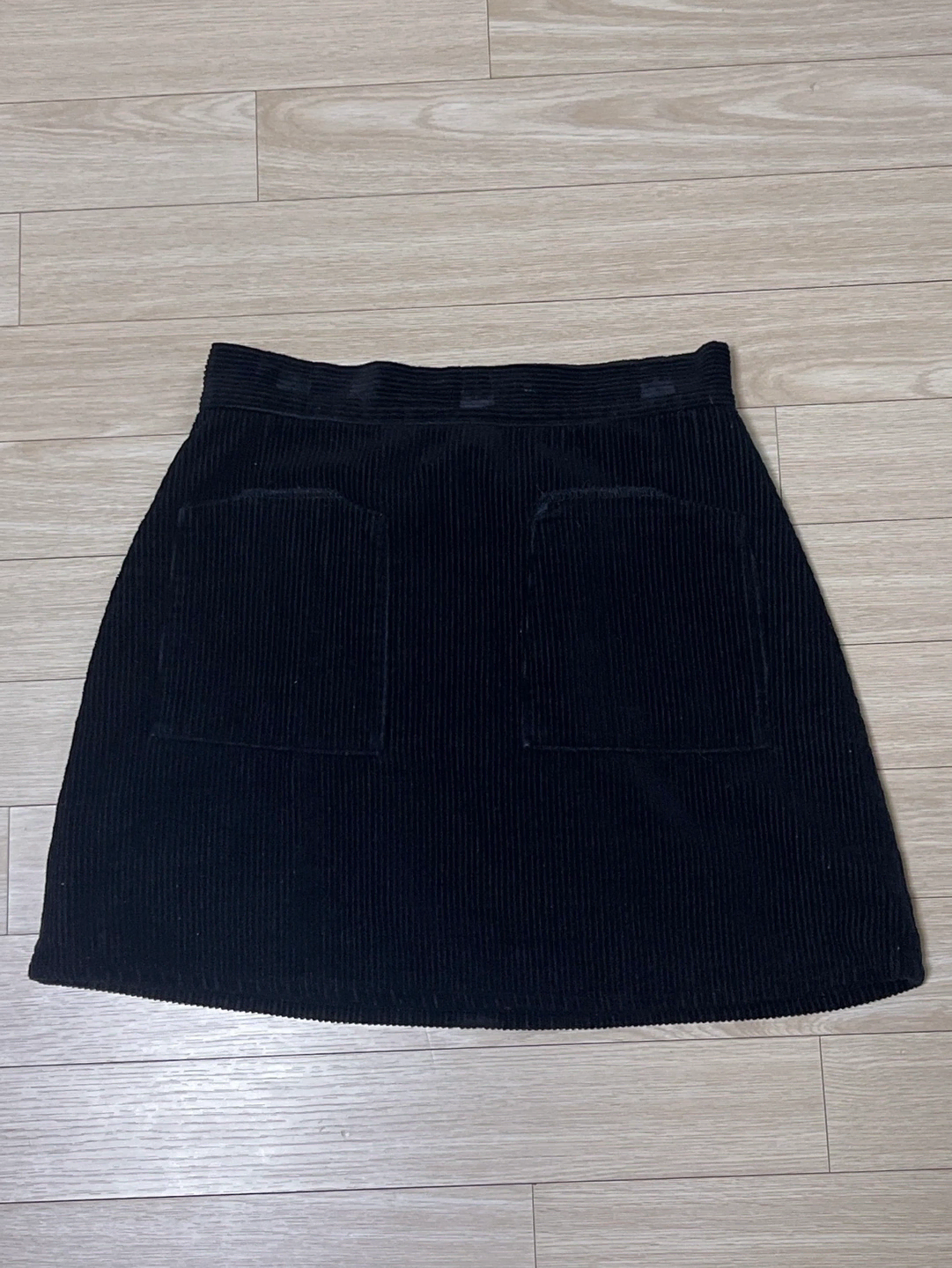 Missy Corduroy Pocket Skirt Black