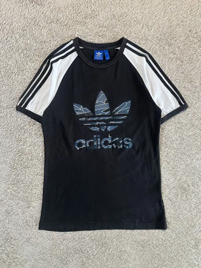 [M] 아디다스 ADIDAS SHATTER 빅로고 삼선 반팔 티셔츠 블랙