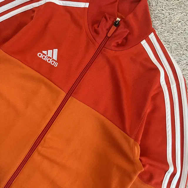 [S] 아디다스 ADIDAS 삼각로고 투톤 트랙탑 져지 오렌지