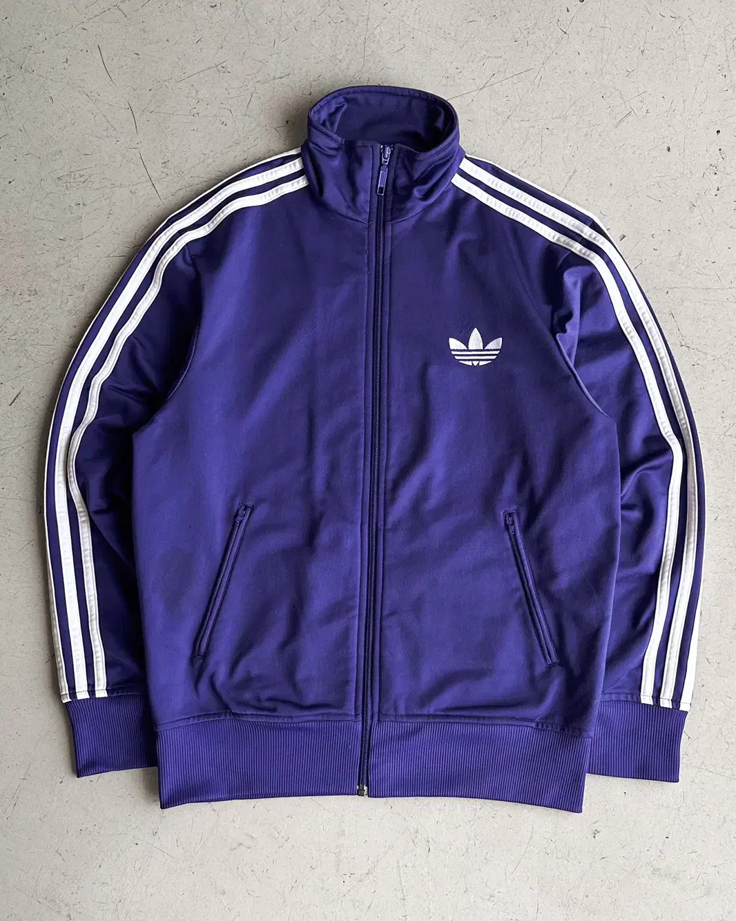 Adidas 3-Stripe Firebird Purple Track Top