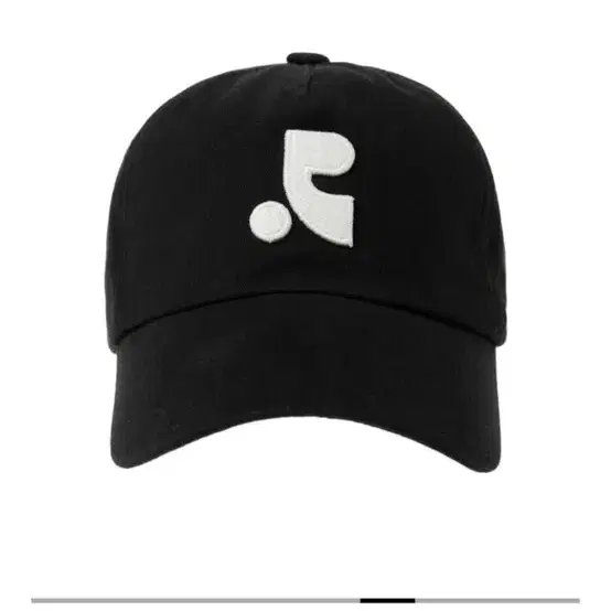 RR LOGO COTTON BALL CAP - BLACK 레스트앤레크레이