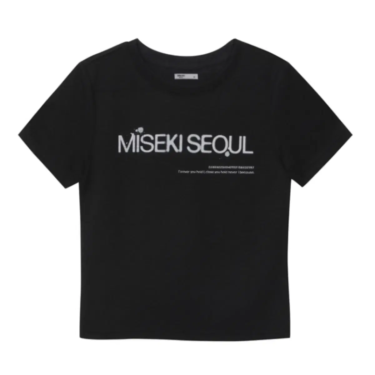 미세키서울 misekiseoul 로고 반팔 블랙 1사이즈