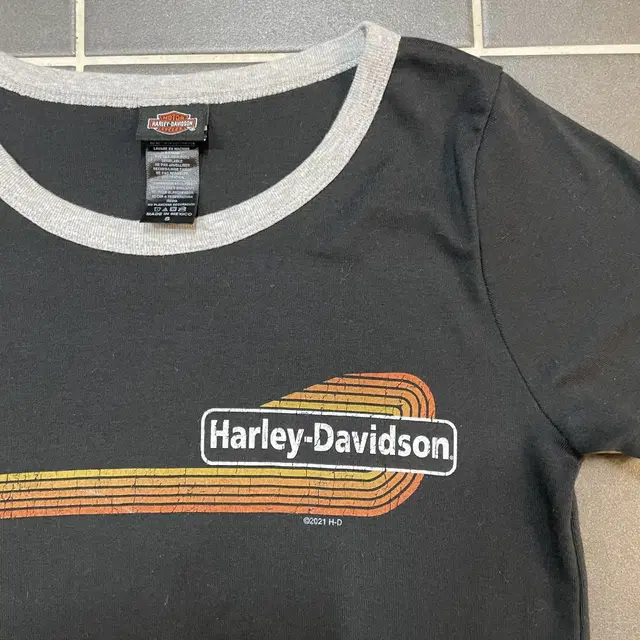 Harley Davidson [M] 할리데이비슨 풀 프린팅 링거티셔츠