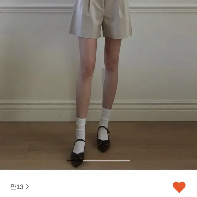 [얀13] classic pintuck shorts(새 상품)