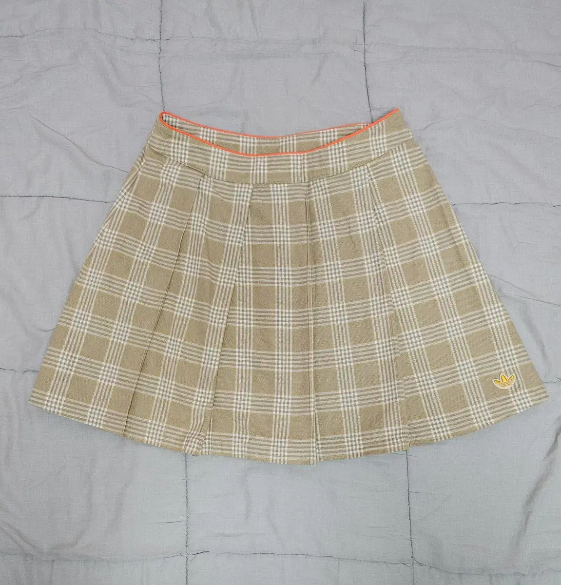 Adidas 50th Anniversary Yellow Firebird Beige Skirt