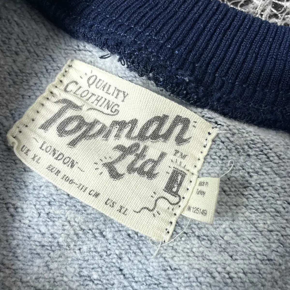 Topman 탑맨 빈티지 워시드 맨투맨 스웻셔츠