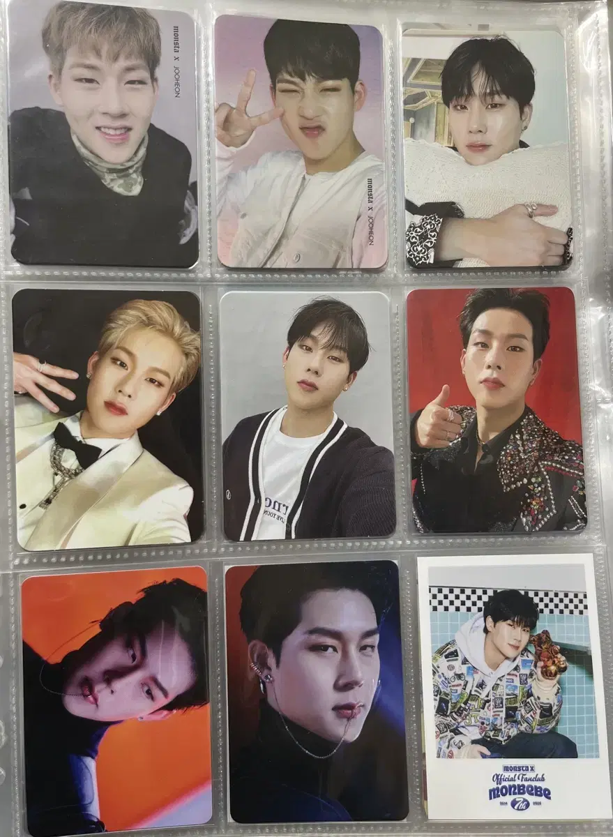 Monstax monsta x jooheon photocard sell Cheops Norimit etc.