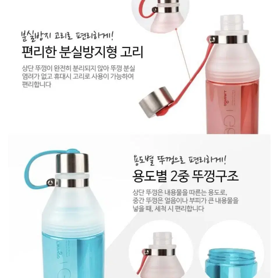 트윙고 g보틀 스포츠 아이스블루 950ml 냉수전용