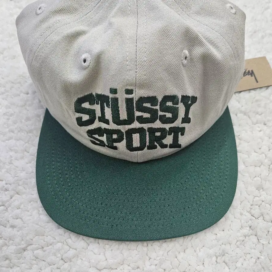 stussy 스투시 스포츠캡 네추럴 그린