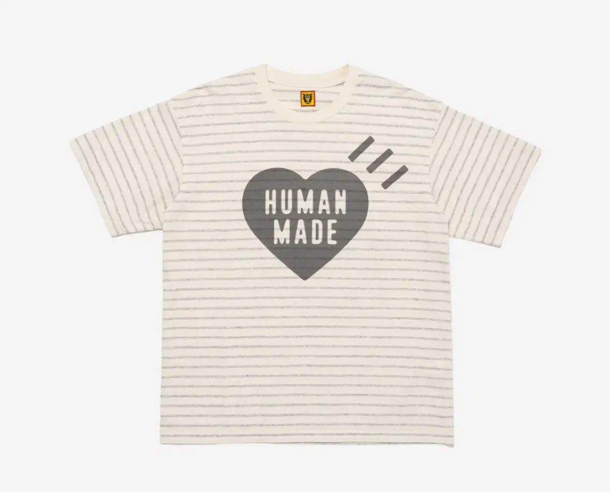 Humanmade Striped Heart T-Shirt Gray-24SS