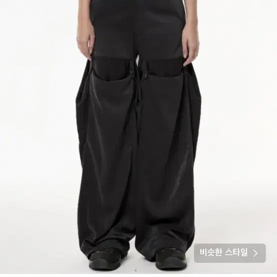 플레어업 flowing wide pants(black)-1size