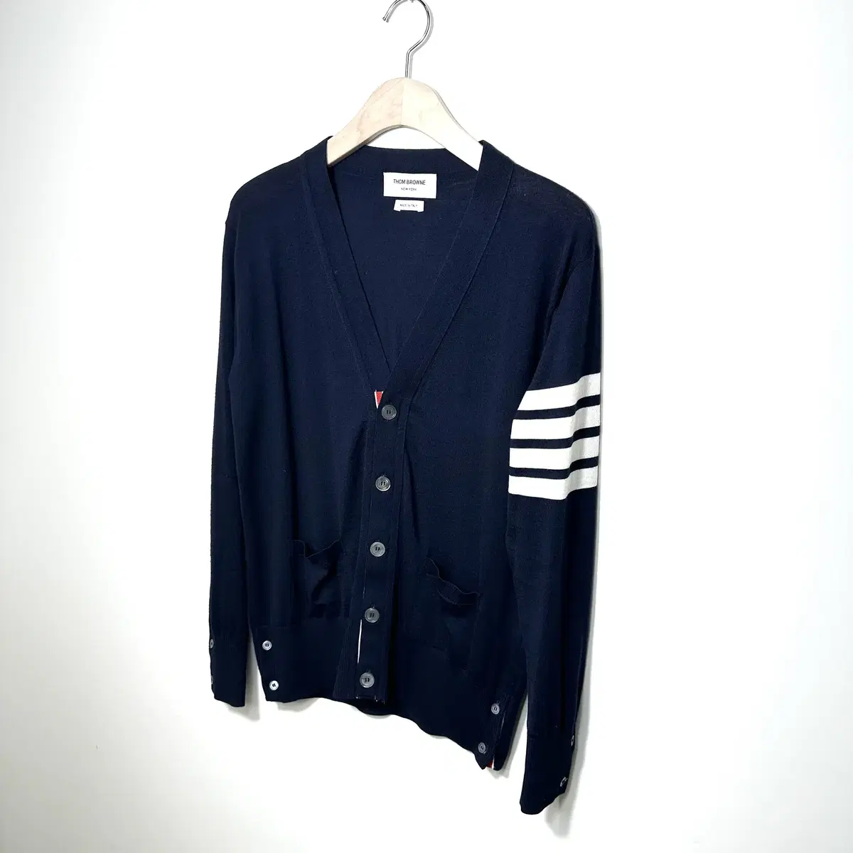 Thom Browne Diagonal Arms Cashmere Cardigan