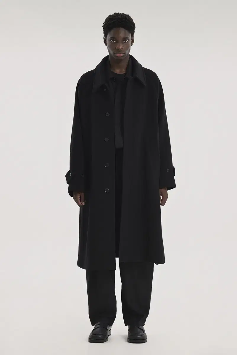 브라운야드 23F/W Balmacaan Coat (Black)