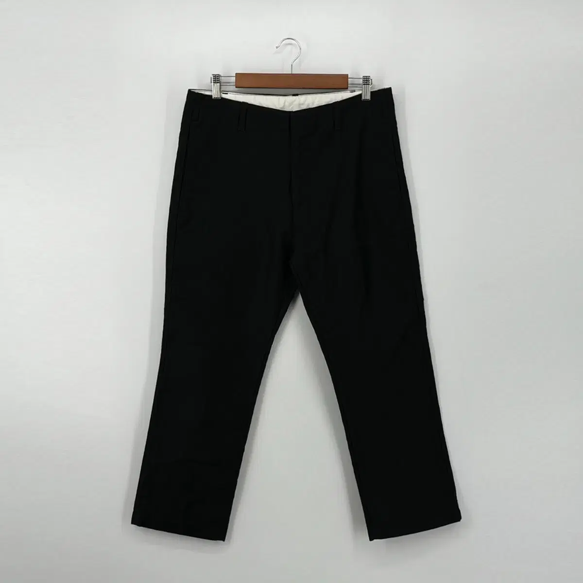 Uniqlo Black cotton slacks pants (82 size / BLACK)