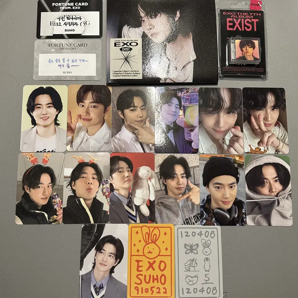 Exo suho Photocard Creamsoda album Digipack+Smini bulk WTS