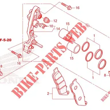 혼다 포르자300 350 앞 브레이크패드 06455-K31-902