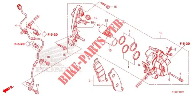 혼다 포르자300 350 앞 브레이크패드 06455-K31-902