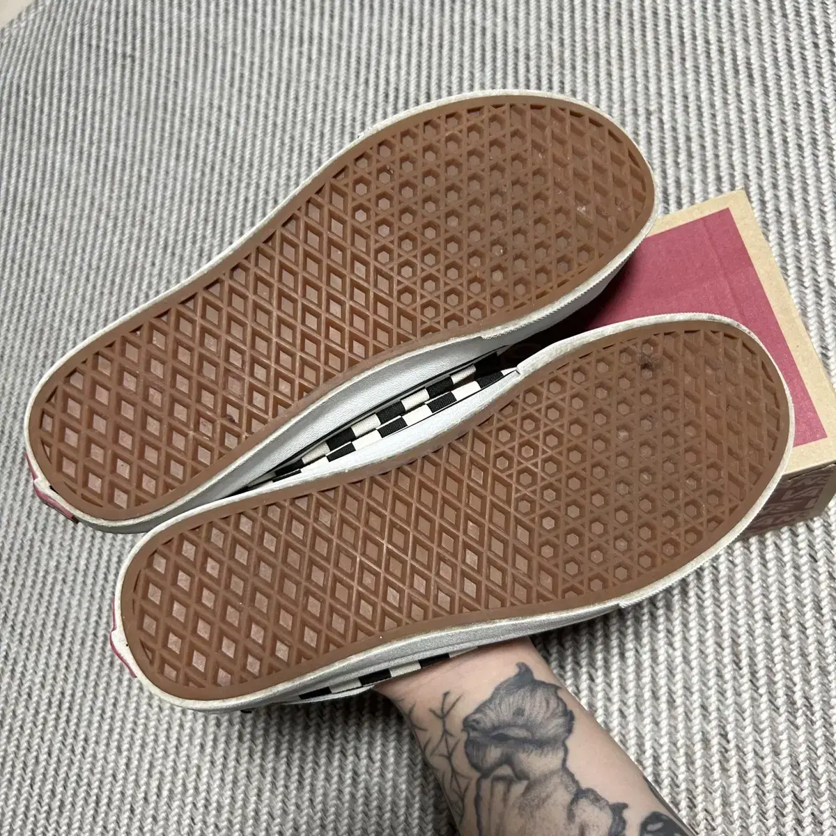 [ 270mm ] Vans 반스 체커보드 블랙볼 스니커즈