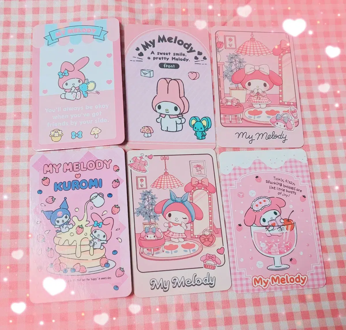 Sanrio Goods: My Melody Balance Game kard Sets photocard Photocard Paperbacks