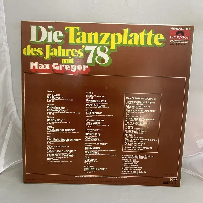 DIE TANZPLATTE LP / AA2877