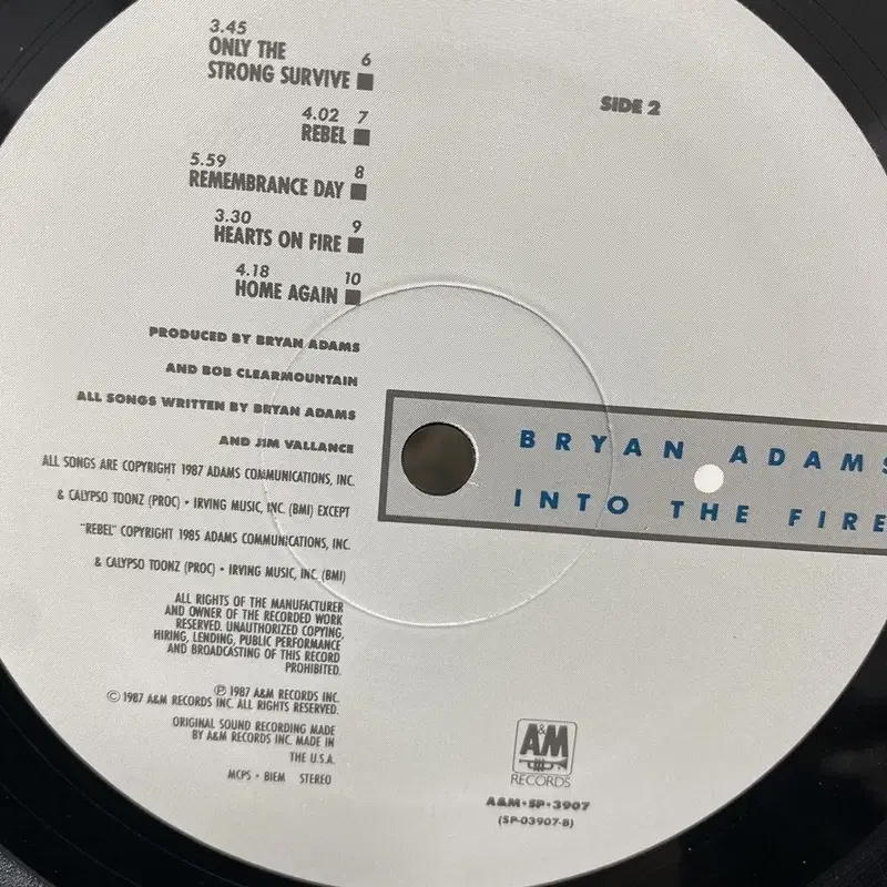 BRYAN ADAMS  LP / AA2891