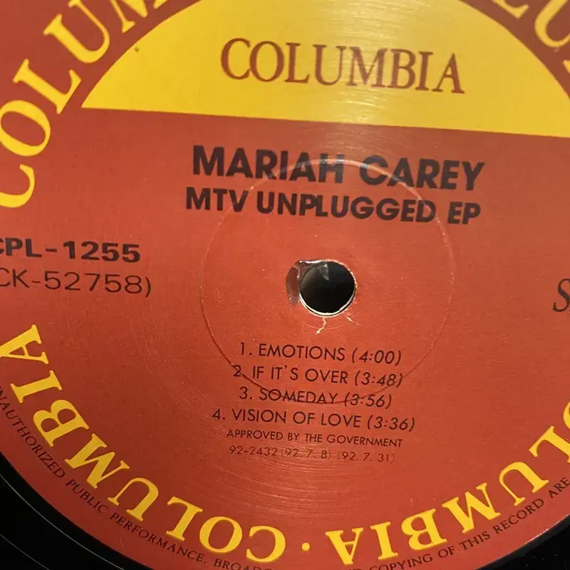 MARIAH CAREY  LP / AA2926