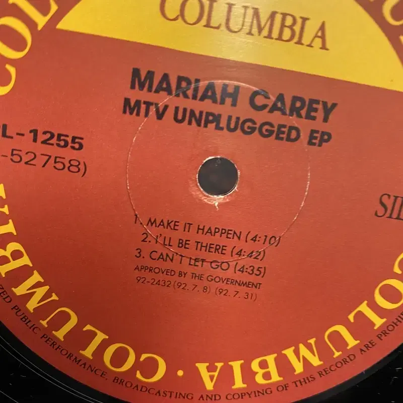 MARIAH CAREY  LP / AA2926