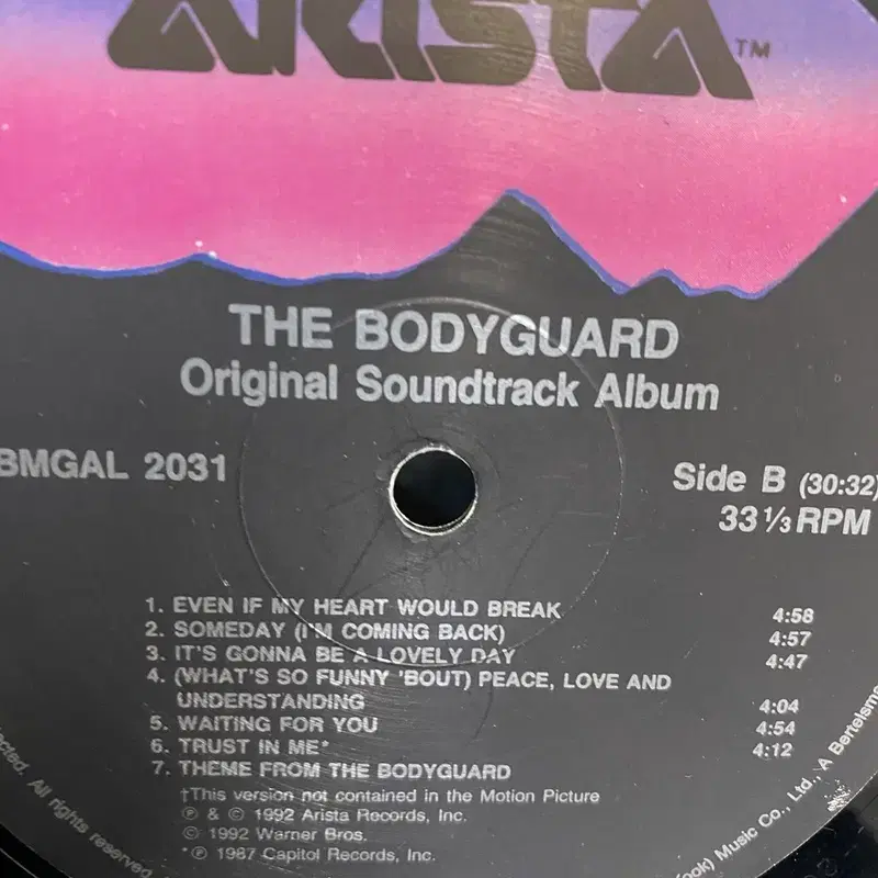 BODYGUARD  LP / AA2927