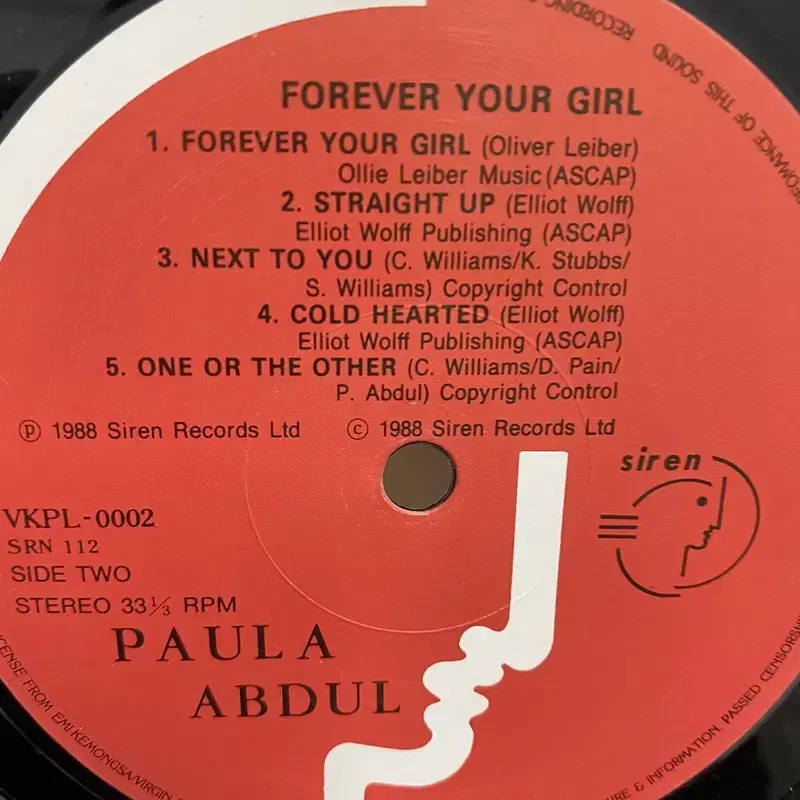 PAULA ABDUL  LP / AA2932