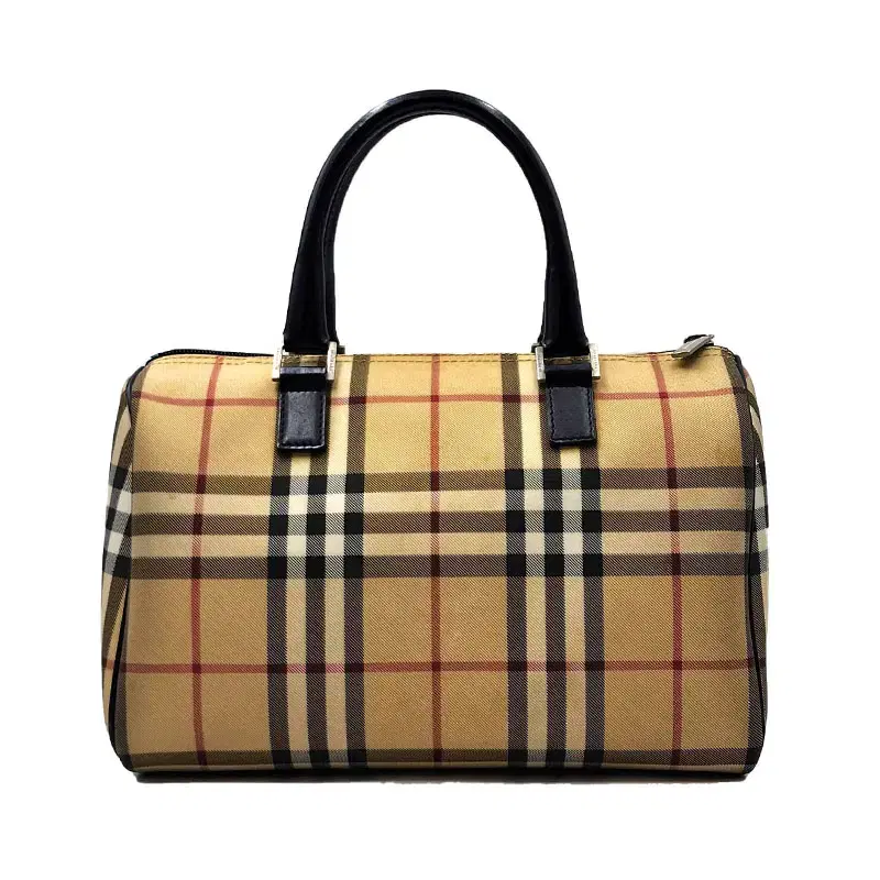 Burberry Fabric Boston Bag