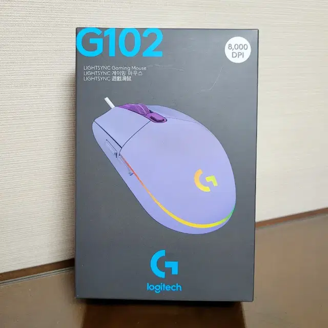 로지텍 G102 Lightsync 미개봉