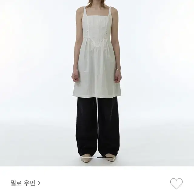 밀로우먼 햄 라인 미디 원피스 새상품