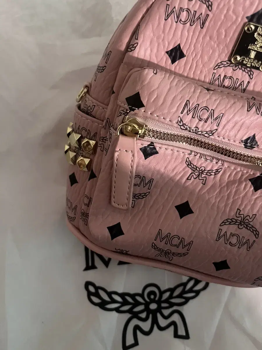 Mcm x-mini 백팩 핑크