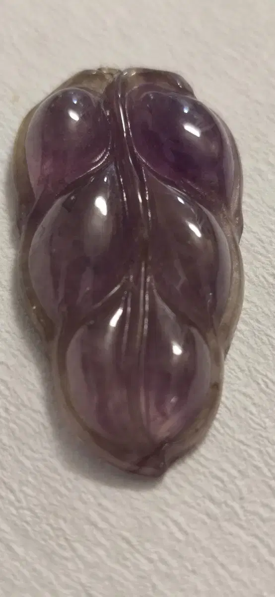 Natural purple bora and lavender jadeite pendant