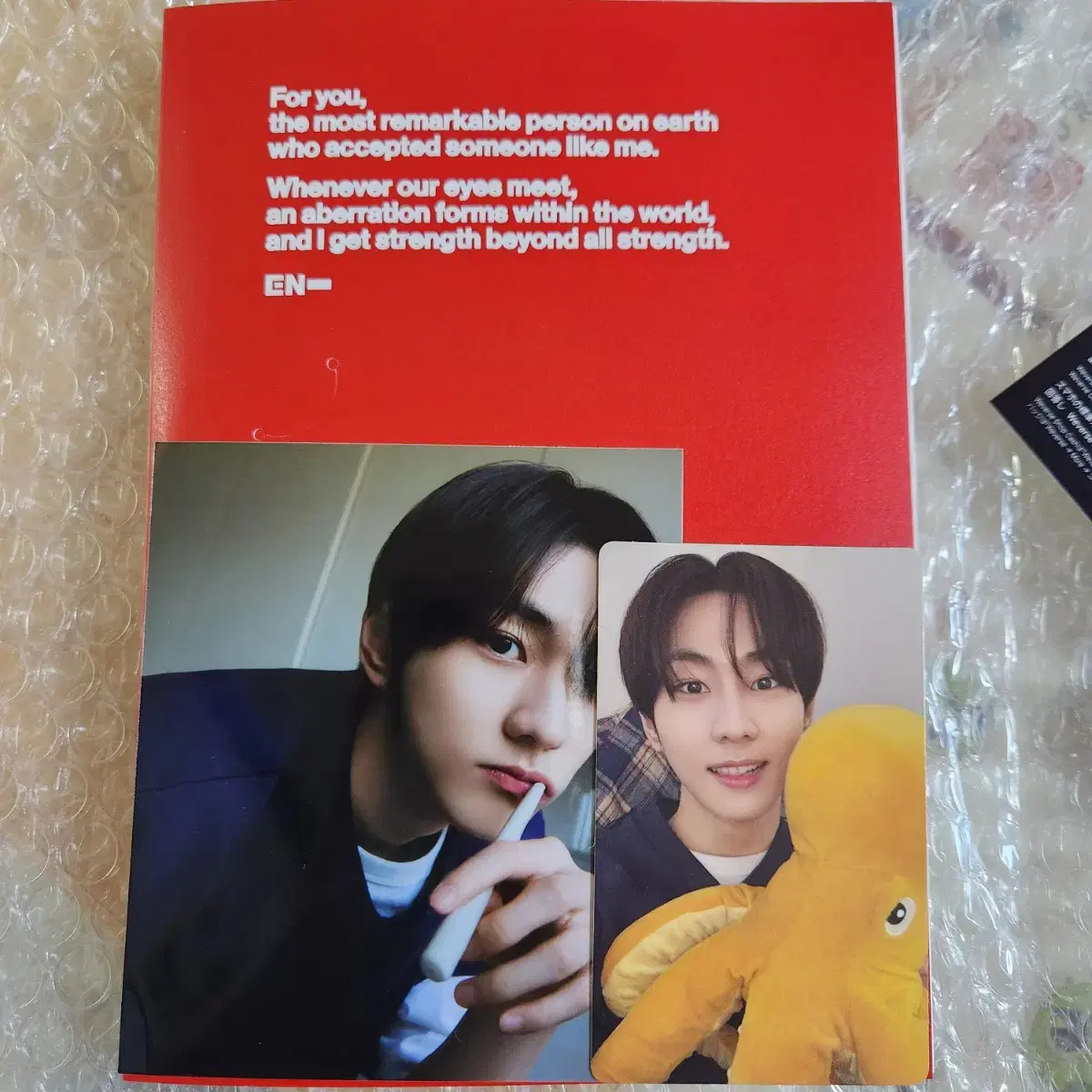 Enhypen Romance Untold album Engine Vahn jungwon Photocard