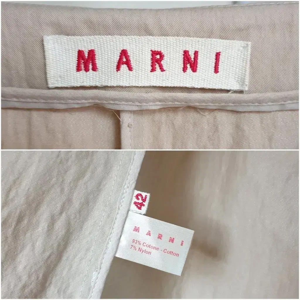 (미착용)명품 MARNI 마르니 쇼라인 벨티드 원피스 트렌치 코트 자켓