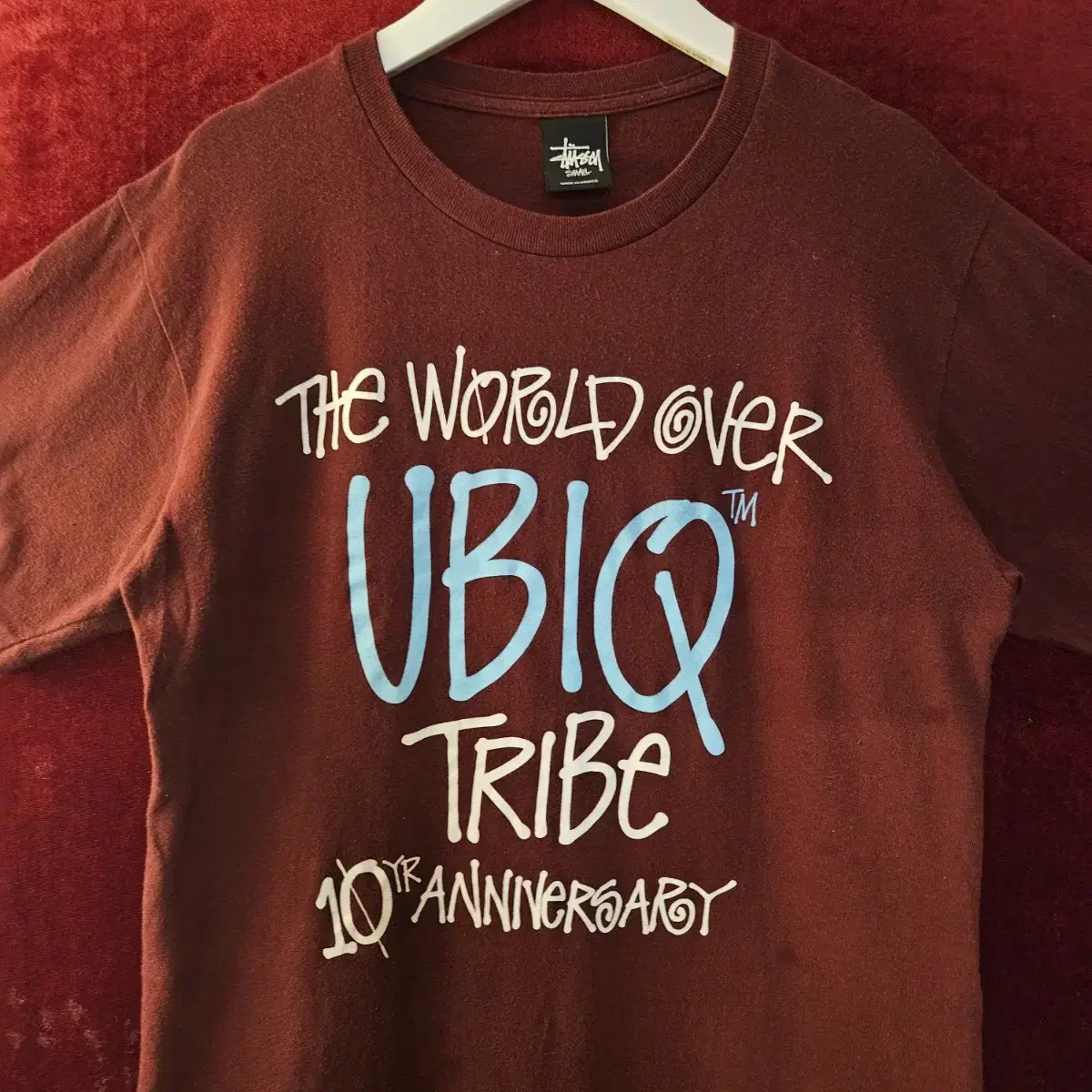 STYSSY X UBIQ 10주년 한정 티셔츠 S size