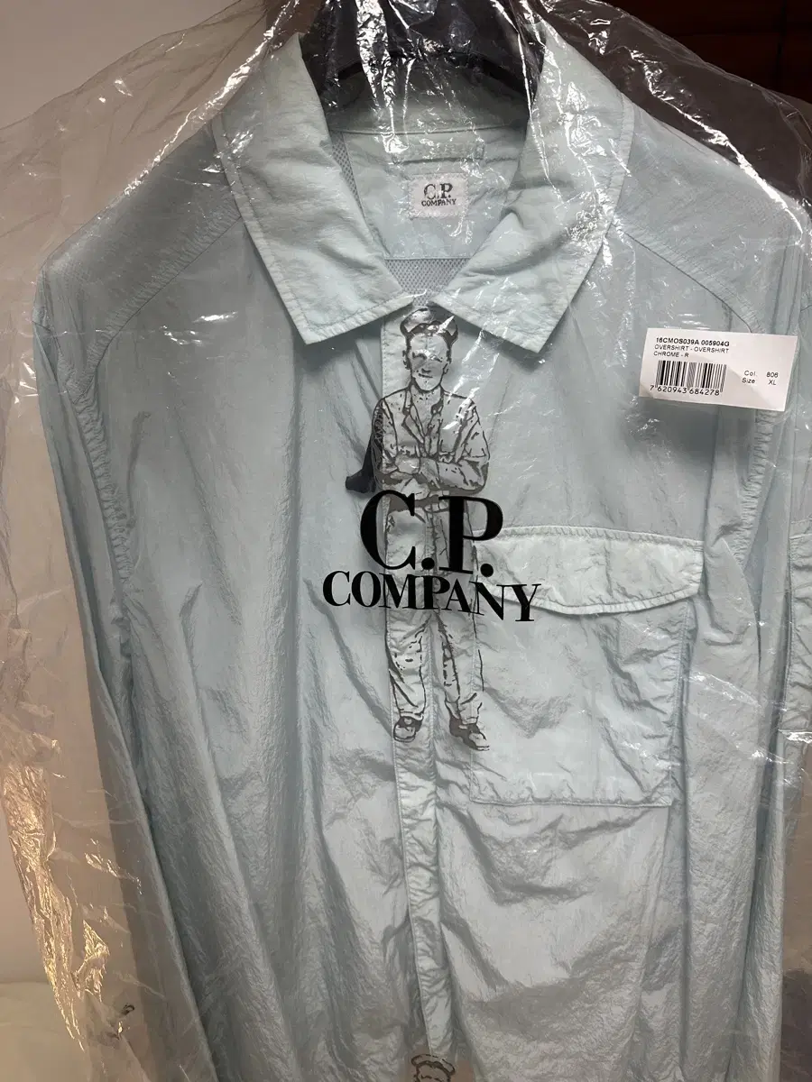 [24SS] CP Company Overshirt Chrome Color [XL]